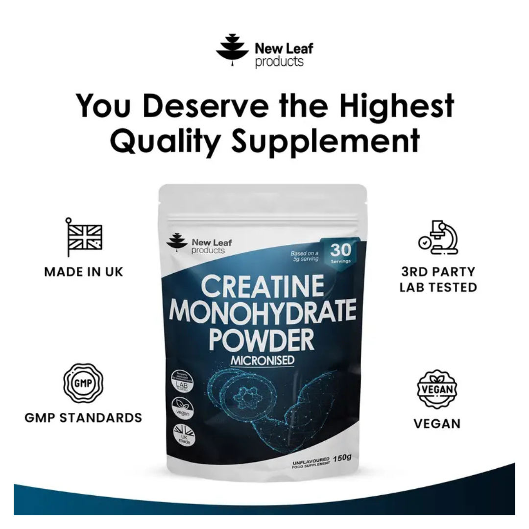 Creatine Monohydrate Powder 250g (Micronised) 30 Servings