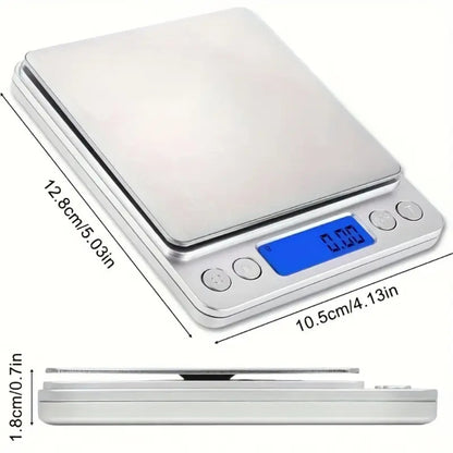 Digital Weighing Scales - 100% Precision (6 Units) includes Clear Protective Trays