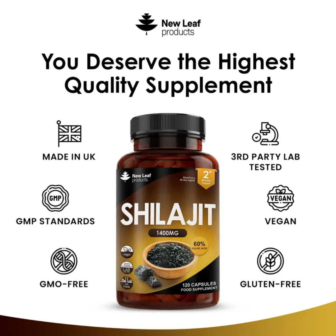 Shilajit 1400mg (120 High Strength Capusles)