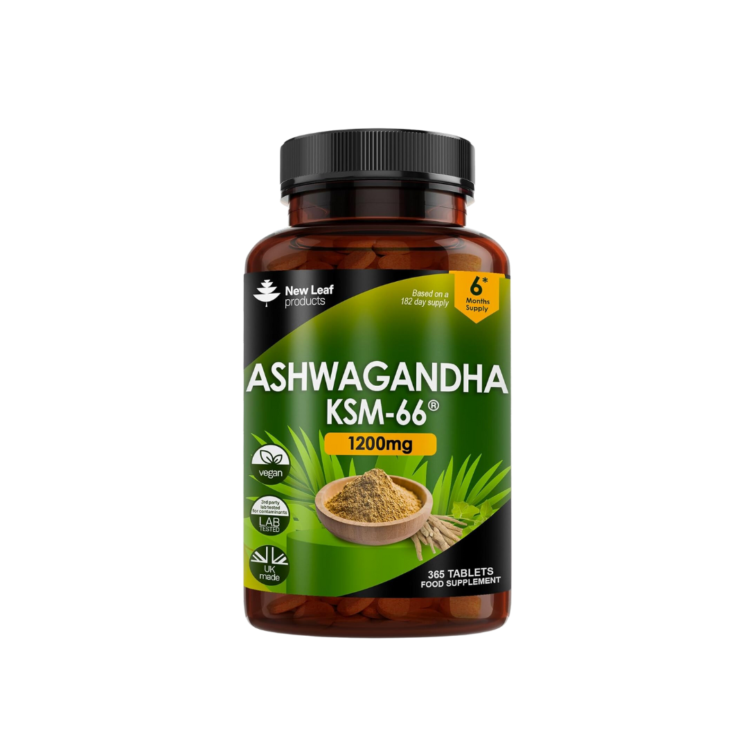 Ashwagandha KSM 66-365 1200mg Vegan Tablets